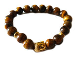 Blacksmith Tiger Eye Buddha Bracelet for Women & Men- Tiger Eye Bracelet