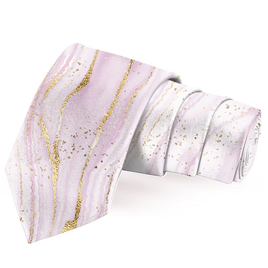 Blacksmith Marble Lavender Printed Tie for Men - Fashion Accessories for Blazer , Tuxedo or Coat