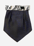 Blacksmith | Blacksmith Fashion | Blacksmith Marble Brown Multicolor Printed Cravat Neck Scarf And Matching Pocket Square Set For Men