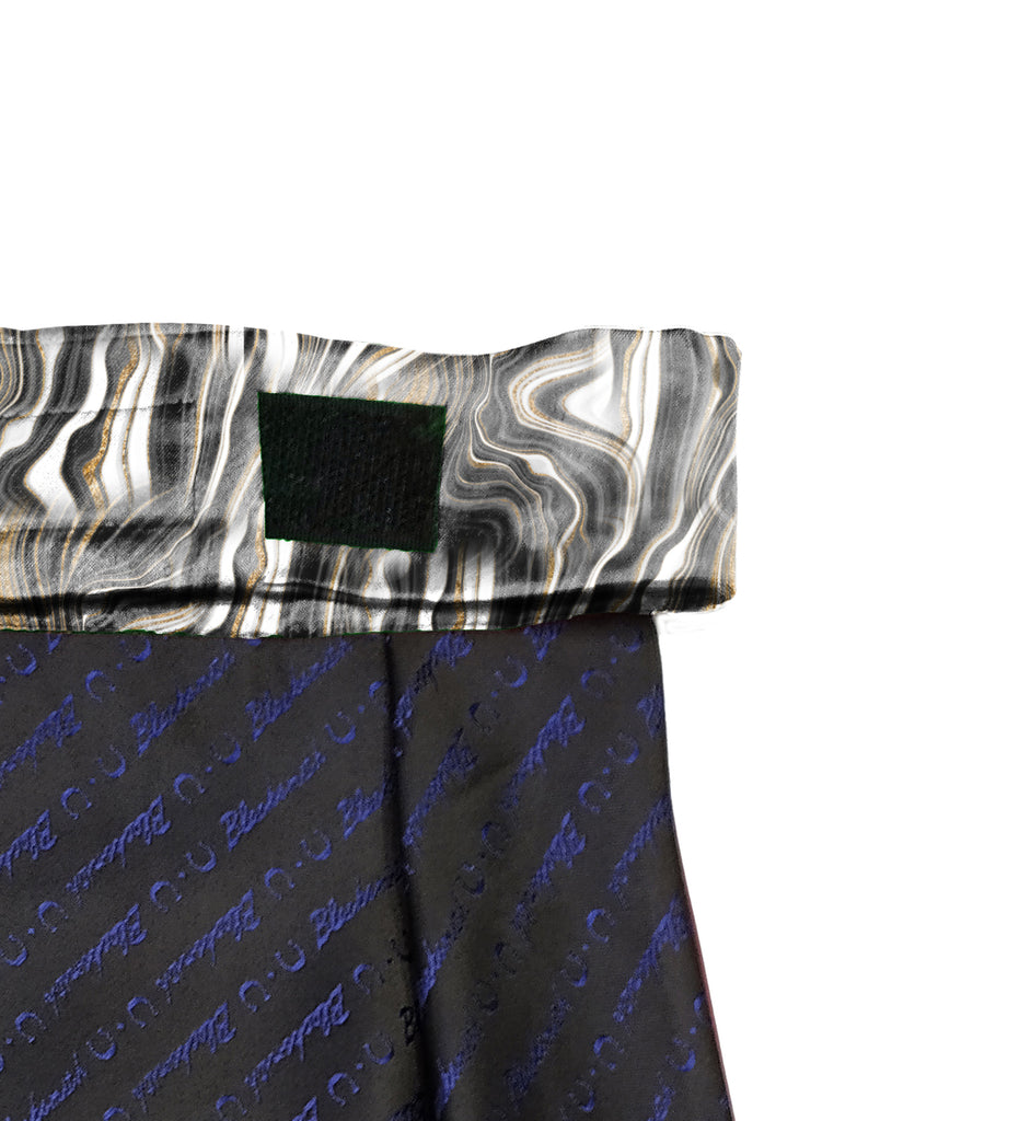 Blacksmith | Blacksmith Fashion | Blacksmith Marble Brown Multicolor Printed Cravat Neck Scarf And Matching Pocket Square Set For Men
