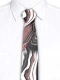 Blacksmith Marble Maroon Printed Tie for Men - Fashion Accessories for Blazer , Tuxedo or Coat