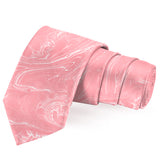 Blacksmith Marble Pink Printed Tie for Men - Fashion Accessories for Blazer , Tuxedo or Coat