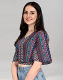 blacksmith multicolor printed tops for women casual, corporate & office wear