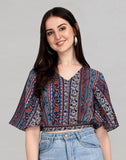 blacksmith multicolor printed tops for women casual, corporate & office wear