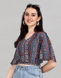 blacksmith multicolor printed tops for women casual, corporate & office wear