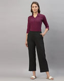 blacksmith wine casual shirt for women corporate & office wear