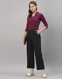 blacksmith wine casual shirt for women corporate & office wear