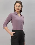 blacksmith lavender women casual shirt for casual, corporate & office wear