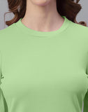 blacksmith mint green puff sleeve top for women casual, corproate & office wear