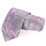 Blacksmith Marble Multicolor Pink Printed Tie for Men - Fashion Accessories for Blazer , Tuxedo or Coat