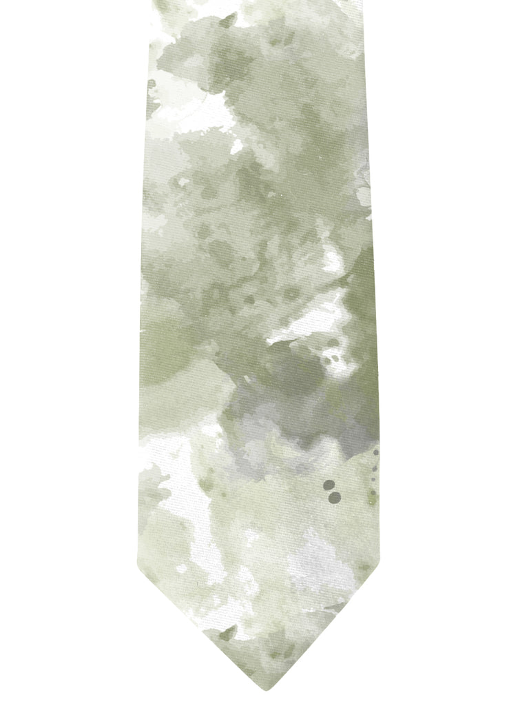 Blacksmith Marble Green and White Printed Tie for Men - Fashion Accessories for Blazer , Tuxedo or Coat