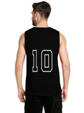 Blacksmith Black Cotton Number 10 Sando For Men - Gym Sando For Men.