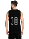 Blacksmith Black Cotton Number 18 Sando For Men - Gym Sando for Men.