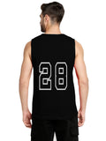 Blacksmith Black Cotton Number 28 Sando For Men - Gym Sando for Men.