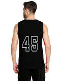 Blacksmith Black Cotton Number 45 Sando For Men - Gym Sando for Men.