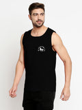 Blacksmith Black Cotton Number 45 Sando For Men - Gym Sando For Men.