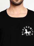 Blacksmith Black Cotton Number 45 Sando For Men - Gym Sando For Men.