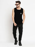 Blacksmith Black Cotton Number 18 Sando For Men - Gym Sando For Men.