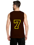 Blacksmith Brown Cotton Number 7 Sando For Men - Gym Sando For Men.