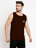 Blacksmith Brown Cotton Number 7 Sando For Men - Gym Sando For Men.