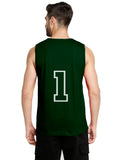 Blacksmith Dark Green Cotton Number 1 Sando For Men - Gym Sando For Men.