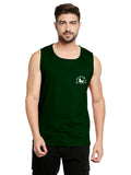 Blacksmith Dark Green Cotton Number 18 Sando For Men - Gym Sando For Men.