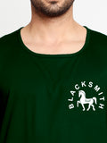 Blacksmith Dark Green Cotton Number 28 Sando For Men - Gym Sando For Men.