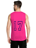 Blacksmith Dark Pink Cotton Number 17 Sando For Men - Gym Sando for Men.