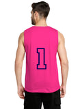 Blacksmith Dark Pink Cotton Number 1 Sando For Men - Gym Sando For Men.