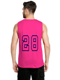 Blacksmith Dark Pink Cotton Number 28 Sando For Men - Gym Sando For Men.