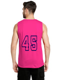 Blacksmith Dark Pink Cotton Number 45 Sando For Men - Gym Sando for Men.