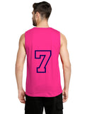 Blacksmith Dark Pink Cotton Number 7 Sando For Men - Gym Sando for Men.