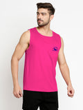 Blacksmith Dark Pink Cotton Number 1 Sando For Men - Gym Sando For Men.