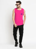 Blacksmith Dark Pink Cotton Number 93 Sando For Men - Gym Sando For Men.