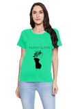 Blacksmith Fashion Slayer Mint And Black Top For Women and Girls - 100% Soft Cotton Bio Washed