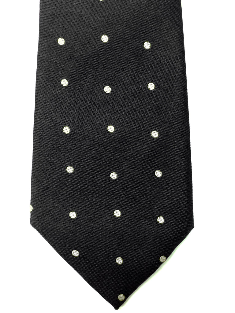 Blacksmith Black Polka Dot Tie for Men
