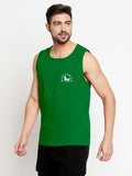 Blacksmith Green Cotton Number 100 Sando For Men - Gym Sando For Men.