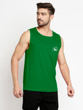 Blacksmith Green Cotton Number 17 Sando For Men - Gym Sando For Men.