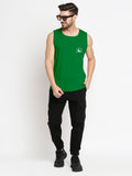 Blacksmith Green Cotton Number 28 Sando For Men - Gym Sando For Men.