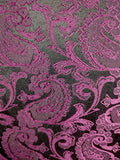 Blacksmith Magenta Coro Paisley Jacquard Modi Jacket for Men - Magenta Coro Paisley Jacquard Nehru Jacket for Men