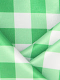 Blacksmith Green and White Checks Printed Pocket Square for Men