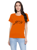 Blacksmith Joy Orange Top For Women and Girls - 100% Soft Cotton Bio Washed