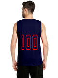 Blacksmith Navy Blue Cotton Number 100 Sando For Men - Gym Sando For Men.