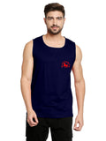 Blacksmith Navy Blue Cotton Number 10 Sando For Men - Gym Sando For Men.