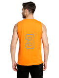 Blacksmith Orange Cotton Number 3 Sando For Men - Gym Sando For Men.