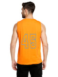 Blacksmith Orange Cotton Number 45 Sando For Men - Gym Sando For Men.