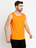 Blacksmith Orange Cotton Number 45 Sando For Men - Gym Sando For Men.