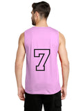 Blacksmith Pink Cotton Number 7 Sando For Men - Gym Sando For Men.