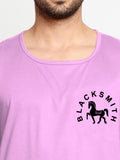 Blacksmith Pink Cotton Number 28 Sando For Men - Gym Sando For Men.