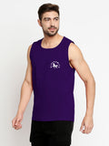 Blacksmith Purple Cotton Number 45 Sando For Men - Gym Sando For Men.